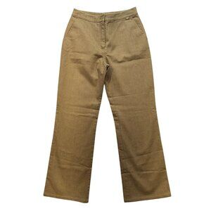 St. John Sport By Marie Gray Womens Casual Pants Size 6 Tan Denim Cotton/Elastan